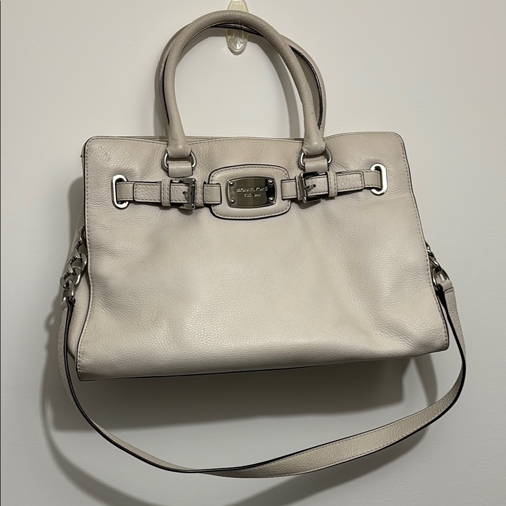Michael Kors Cream Leather Satchel